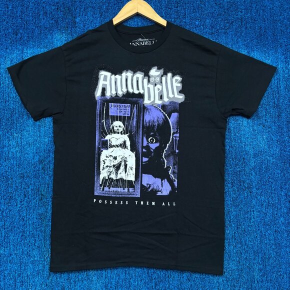 Annabelle Possess Them All Horror Movie Graphic T-Shirt Size Medium - Picture 1 of 4